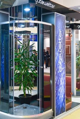 Экспозиция GuteWetter на выставке MosBuild 2017 в Экспоцентре