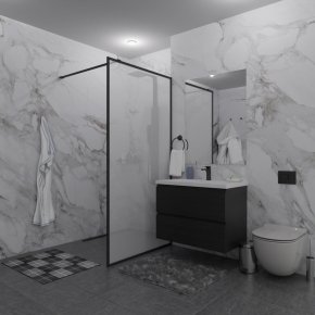 SHOWER GLASS GK-24-10мм черный матовый стекло матовое толщина 10_0