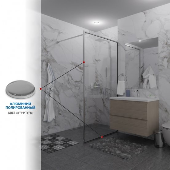 Инфографика 4 SHOWER GLASS GK-24-10мм хром блестящий стекло бесцветное толщина 10_0