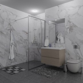 SHOWER GLASS GK-24-10мм хром блестящий стекло бесцветное толщина 10_0