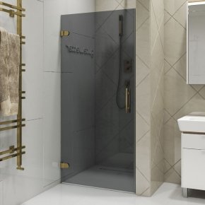 LUX DOOR GK-001-CH02 золотой гальванический стекло графитовое левое открывание двери
