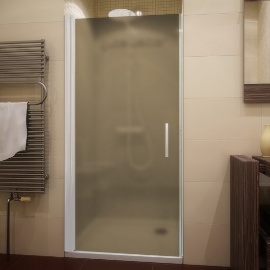 LUX DOOR GK-601T-CH02 белый матовый стекло бронзовое матовое