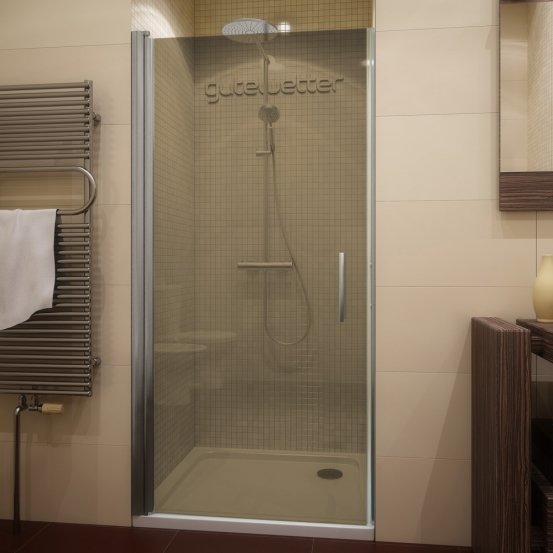 LUX DOOR GK-601T-CH02 хром матовый стекло бронзовое