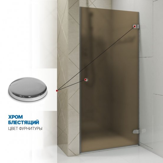 Инфографика 4 LUX DOOR GK-001 хром блестящий стекло бронзовое матовое толщина 0_8 правое открывание двери