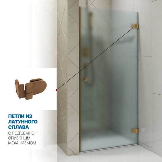 Инфографика 3 LUX DOOR GK-001 бронзовый стекло матовое толщина 0_8 правое открывание двери