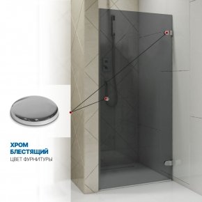 Инфографика 4 LUX DOOR GK-001 хром блестящий стекло графитовое толщина 0_8 правое открывание двери