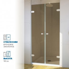 Инфографика 1 LUX DOOR GK-002 белый матовый стекло бронзовое толщина 0_6