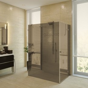 LUX RECTAN GK-104C бронзовый стекло бронзовое правое открывание двери