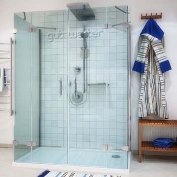 LUX RECTAN GK-106-CH02 хром блестящий стекло бесцветное