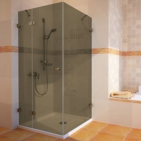 LUX SQUARE GK-003 бронзовый стекло бронзовое левое открывание двери