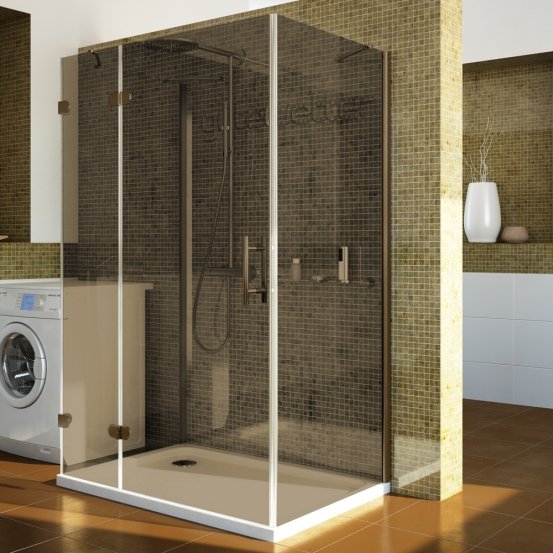 LUX RECTAN GK-104A-CH02 бронзовый стекло бронзовое левое открывание двери