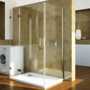 LUX RECTAN GK-104A-CH02 золотой металлик стекло матовое левое открывание двери
