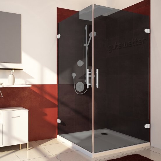 LUX SQUARE GK-002-CH02 белый матовый стекло графитовое