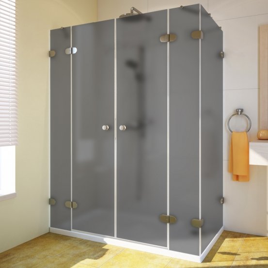 LUX RECTAN GK-005B хром блестящий стекло графитовое матовое