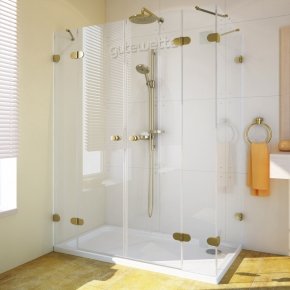 LUX RECTAN GK-005B золотой металлик стекло выбеленное