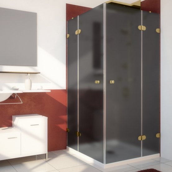 LUX SQUARE GK-004 золотой гальванический стекло графитовое матовое