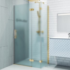 LUX SQUARE GK-883PGS-CH02 золотой металлик стекло матовое правое открывание двери
