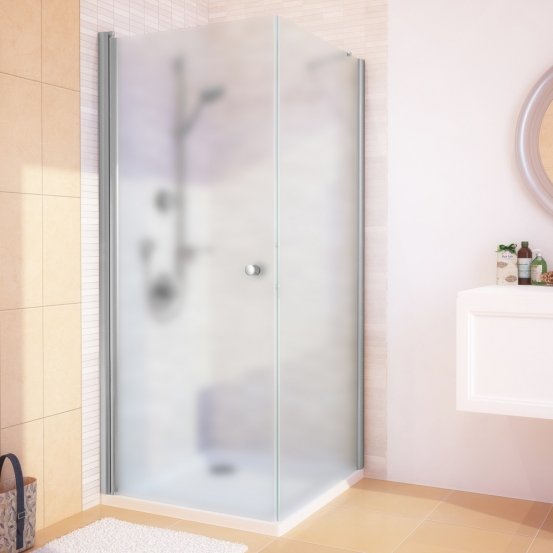 LUX SQUARE GK-601 хром матовый стекло матовое