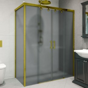 SLIDE RECTAN GK-865 золотой металлик стекло графитовое матовое