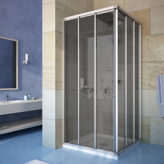 PRACTIC SQUARE GK-433 хром матовый стекло графитовое
