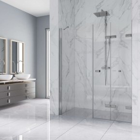 TREND DOOR GK-863CP хром матовый стекло выбеленное