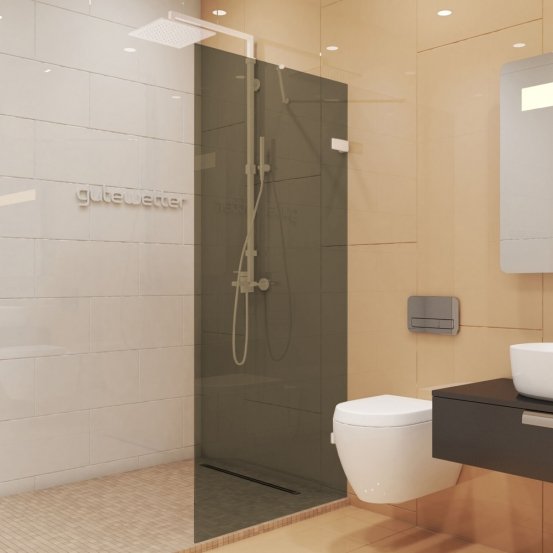TREND DOOR GK-861NA белый матовый стекло бронзовое