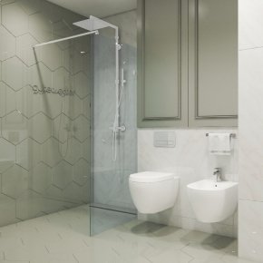 TREND DOOR GK-861NAITL-2722 белый матовый стекло выбеленное