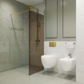 TREND DOOR GK-861NAITL-2722 золотой металлик стекло бронзовое