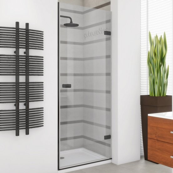 TREND DOOR GK-861ONE черный матовый стекло выбеленное