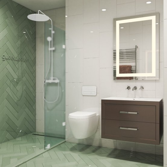 TREND DOOR GK-861NB-2722 белый матовый стекло матовое