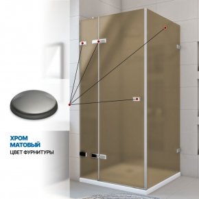 Инфографика 4 TREND SQUARE GK-863 хром матовый стекло бронзовое матовое толщина 6_6