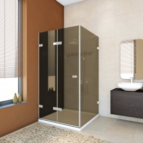 TREND SQUARE GK-863A белый матовый стекло бронзовое матовое