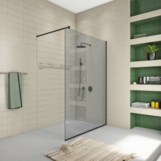WALK-IN P008STB черный матовый стекло выбеленное