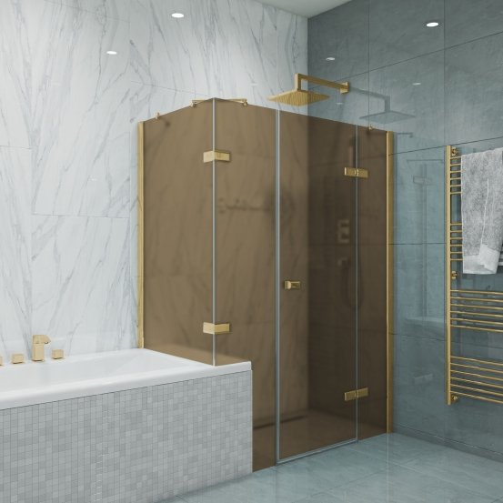 TREND RECTAN GK-864BVP золотой металлик стекло бронзовое матовое