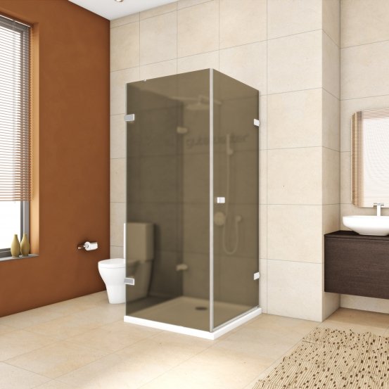 TREND SQUARE GK-863D белый матовый стекло бронзовое матовое