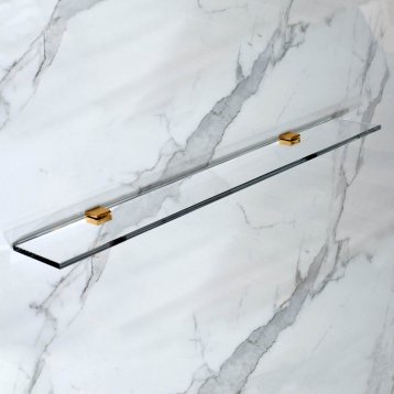 GLASS SHELF GS-2 бронзовый стекло выбеленное