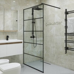 GLASS LINE GK-018 LOFTLN STB Q черный матовый стекло выбеленное