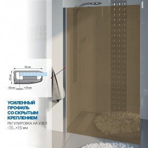 Инфографика 3 LUX DOOR GK-601N хром блестящий стекло бронзовое