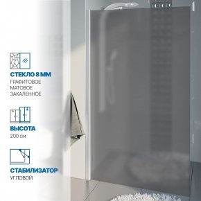 Инфографика 1 LUX DOOR GK-601N белый матовый стекло графитовое матовое