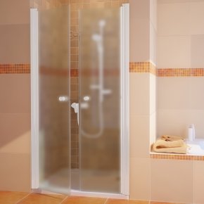 LUX DOOR GK-602 белый матовый стекло матовое