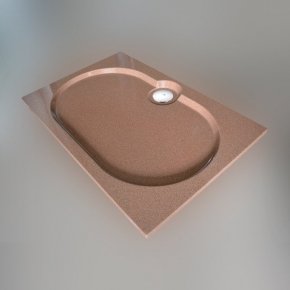 Поддон для душа GW Deluxe 120x80x2 Q-Terracotta