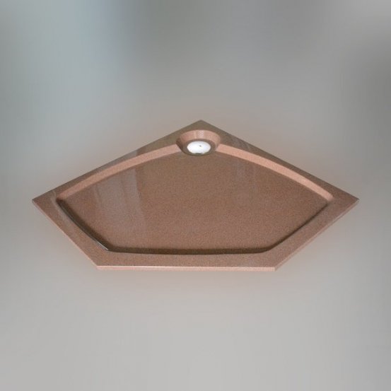 Поддон для душа GW Deluxe 100x100x2 P-Terracotta