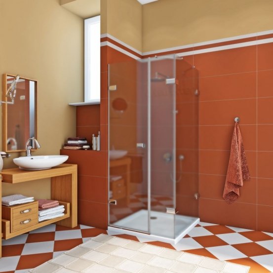 TREND RECTAN GK-863C хром блестящий стекло матовое