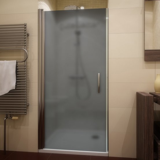 LUX DOOR GK-601-CH02 хром блестящий стекло графитовое матовое