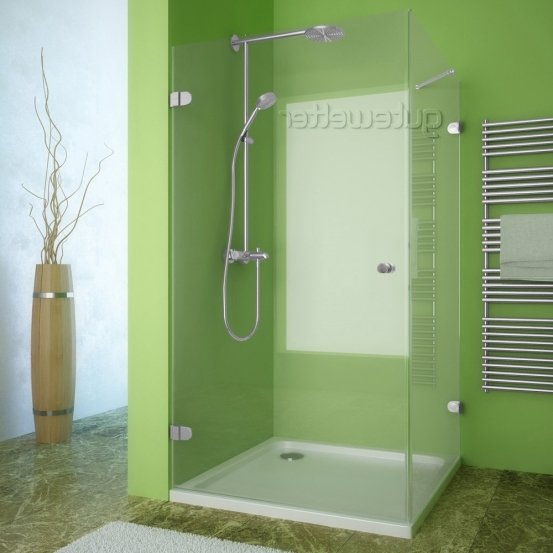 LUX RECTAN GK-001 хром матовый стекло выбеленное левое открывание двери