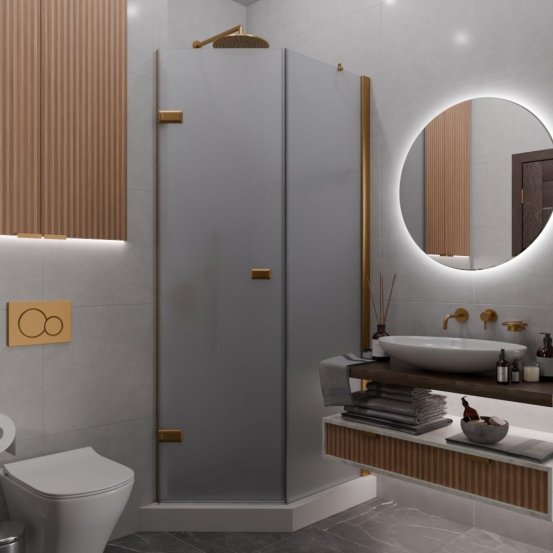TREND DOOR GK-862BGP135 бронзовый стекло матовое #1