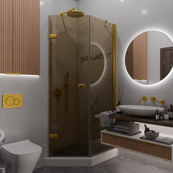 TREND DOOR GK-862BGP135 золотой металлик стекло бронзовое #1