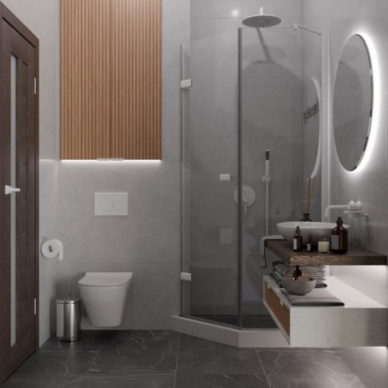 TREND DOOR GK-862BGP135 белый матовый стекло выбеленное #4