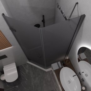 TREND DOOR GK-862BGP135 черный матовый стекло графитовое матовое #2