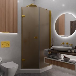 TREND DOOR GK-862BGP135 золотой металлик стекло бронзовое матовое #1